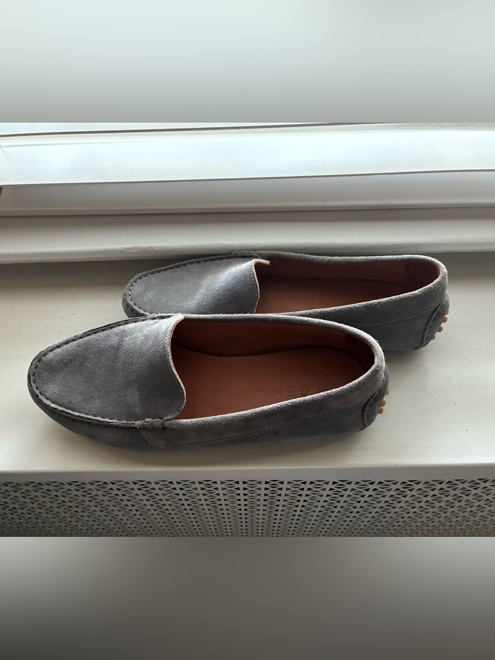 M. Gemi Women’s Felize Grey Suede Slip-On Loafers